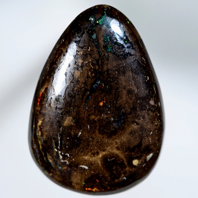 SOLID BOULDER OPAL Sparkling bright fire amongst patterned boulder opal SEE VIDEO